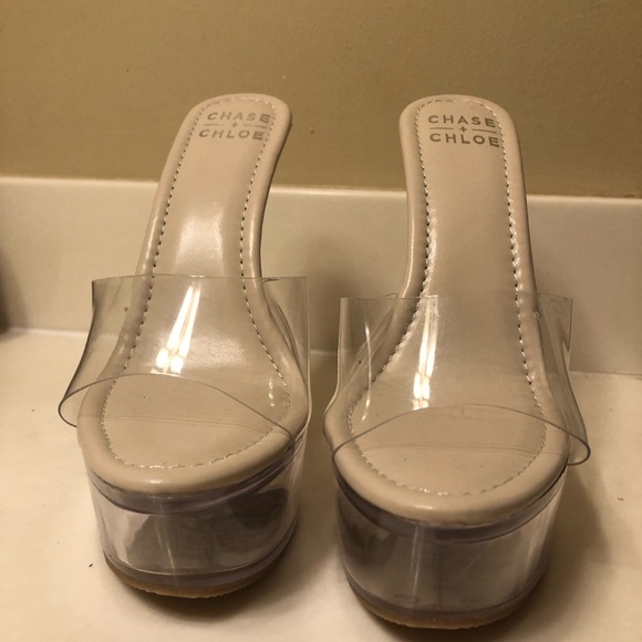 Clear 🤍 Sexy Platform high heeled Stilettos - Picture 12 of 14